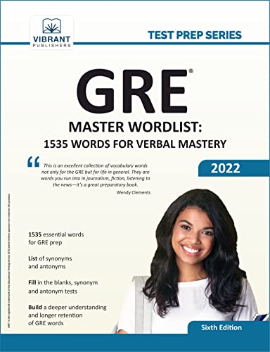 GRE Master Wordlist: 1535 Words for Verbal Mastery (Test Prep Series)