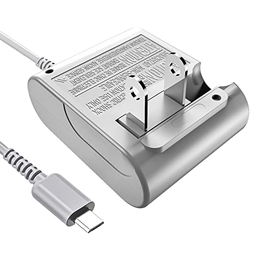 Ds Lite Charger, Flip Travel Charger Charger Power Supply AC Adapter Wall Charger Power Cord 5.2V 450mA for Nintendo DS Lite (Grey)