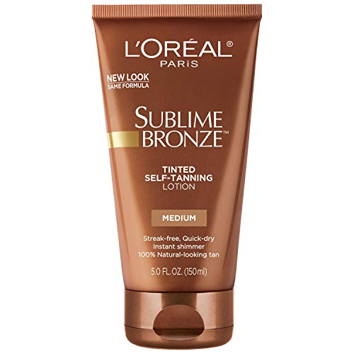 L'Oreal Paris Sublime Bronze Tinted Self Tanning Lotion, Medium Natural Tan 5 fl. Oz