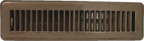 Rocky Mountain Goods Floor Register 2” X 12” - Heavy Duty Walkable Register - Premium Finish - Easy Adjust air Supply Lever - 2 Inch by 12 Inch Floor Vent (Brown)