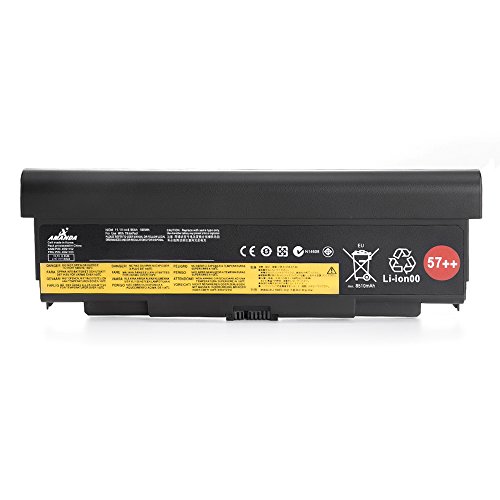 Amanda 9 Cell 57++ New Battery Replacement for Lenovo ThinkPad T440P T540P W540 W541 L440 L540 45N1152 45N1153 0C52864 11.1V 8960mAH