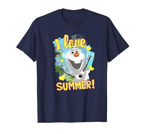 Disney Frozen Olaf I Love Summer Vignette Holiday Poster T-Shirt