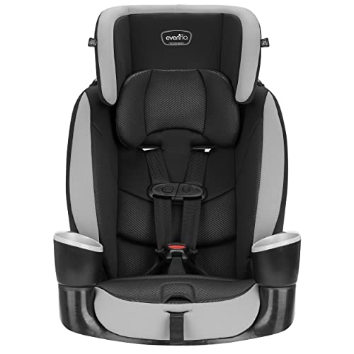 Evenflo Maestro Sport Harness Highback Booster Car Seat, 22 to 110 Lbs., Granite Gray, Polyester