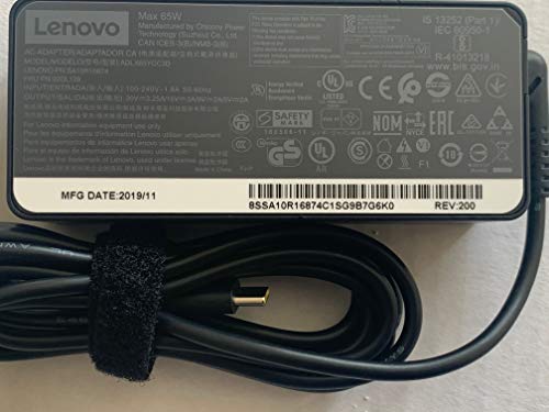 New Laptop Charger 65W watt USB Type C(USB-C) AC Power Adapter for Lenovo ThinkPad Yoga Flex Miix