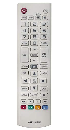 AKB74915397 Replace Remote Control Compatible with LG TV 24LF4820 32LF595B 43LF5900 43UF6400 43UF6430 43UF6800 43UF6900 43UF7590 79UF7700 50UF8300 58UF8300 55UF8500 60UF8500 65UF8500 65UH5500 65UH615A