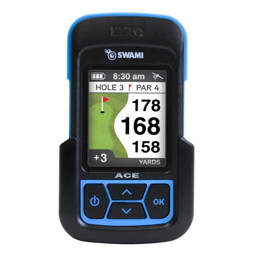 IZZO Golf Swami Ace Handheld Golf GPS Rangefinder - Blue