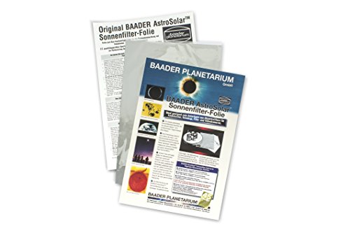 Baader AstroSolar Visual Solar Filter Film (ND 5) - A4 Sheet 20x29cm (7.9x11.4) # 2459281