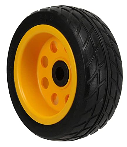 Rock-N-Roller Ground Glider Rear 2-Pack, 8' x 3' No-Flat R-Trac Pair of Wheels for R6, R8, R14 & R16 Multi-Carts, Offset Hub (RWHLO8X3)