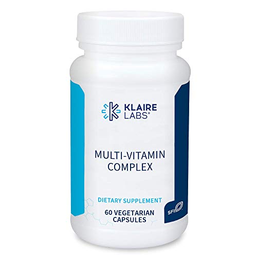 Klaire Labs Multi-Vitamin Complex - Once-Daily Mineral-Free Multivitamin with Metafolin Folate, Vitamin B6 & B12 (60 Capsules)