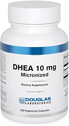 Douglas Laboratories DHEA 10 mg Capsules - Micronized - Supports Hormone Balance, Immunity, Brain, Bone Health & Metabolism* - Non-GMO - 100 Vegetarian Capsules