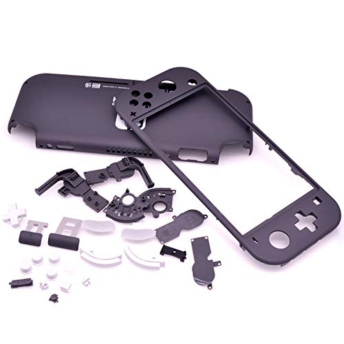 Deal4GO New Full Shell Housing Case kit with ZR ZL ABXY D-pad Button Replacement Compatible for Switch Lite Console (Grey)