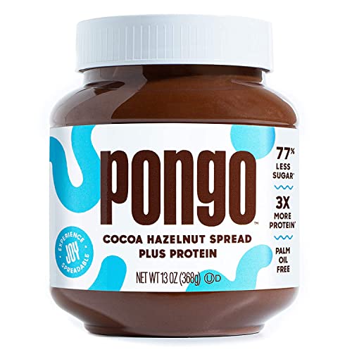 Pongo Cocoa Hazelnut Protein Spread - Low Sugar, Low Carb, Keto-Friendly Chocolate Dessert Topping