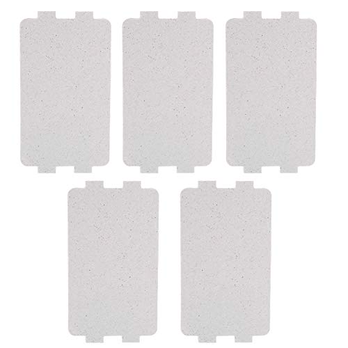 5pcs Waveguide Cover, Universal Microwave Oven Mica Plate Sheet Repairing Parts for Home Kitchen Office Restaurant Microwave Replacement Accessory