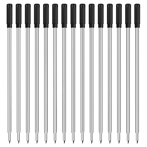 Ballpoint Pen Refills,Black Ink Refills,1mm Medium Tip,Replaceable Pens Refills(15 Pcs)