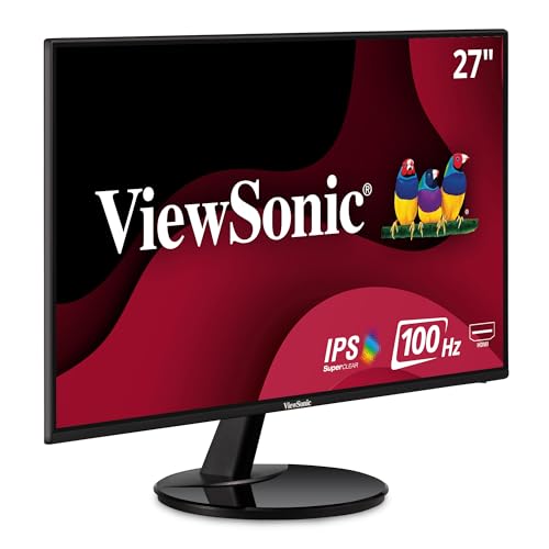 ViewSonic VA2759-SMH 27 Inch IPS 1080p LED Monitor with HDMI and VGA Inputs, Black