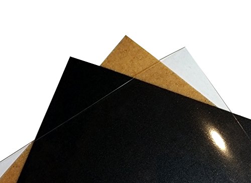 WORBLA 3 PACK COMBO - CLASSIC,TRANSPART, BLACK - 10 x 9.25 Inch Per Sheet - COSPLAY BEST SELLER - Worblas Finest Art Thermoplastic + Worbla TranspArt + Worbla Black