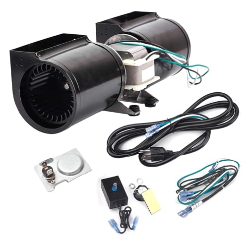 GFK-160A GFK-160 Fireplace Blower Fan Kit for Heat N Glo, Quadra-Fire, Heatilator, Superior, Majestic, GTI Fireplaces, DV3732, Quadra-Fire 7100, Heat N Glo 6000CLX, SL-750TR Blower Fan Kit