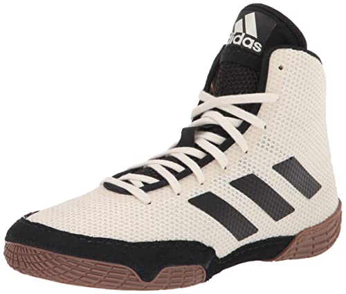adidas Men's Tech Fall 2.0 Wrestling Shoe, Chalk White/Black/Gum, 9.5