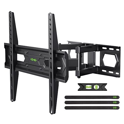USX MOUNT UL Listed Full Motion TV Wall Mount for Most 32'-70' Flat Screen TVs, Swivel/Tilt TV Bracket with Articulating Dual Arms, Max VESA 400x400mm, Load 110lbs, for 16' Wood Stud