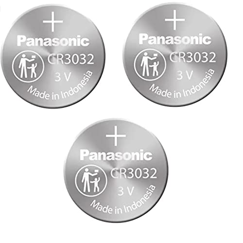 Panasonic Battery, Lithium Button Cell Cr3032- Cr 3032 (3 Pieces)