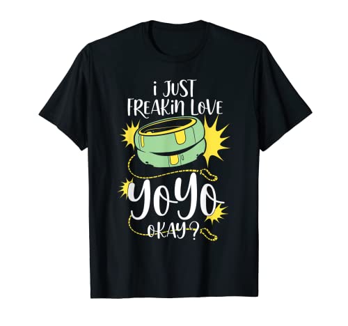 Just Freakin Love Yoyo, Okay? Yoyo Design Boys Yoyo Player T-Shirt