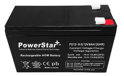 12V 9 Amp 12 9Ah Rechargeable Lead Acid Battery F2 Terminals 3 Year Warranty