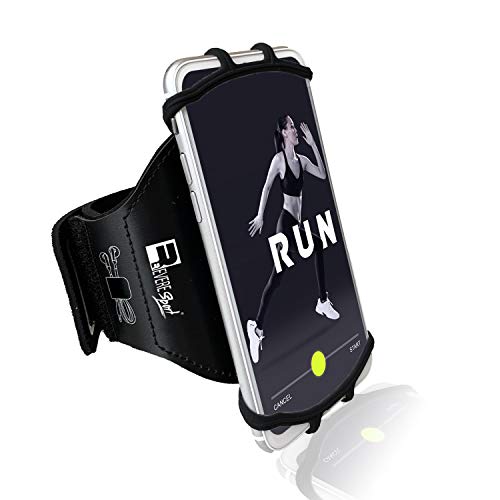 RevereSport Universal iPhone Running Armband (15/14/13/12/11/10/X/XR/SE/Plus/Max/Pro). Phone Holder Case