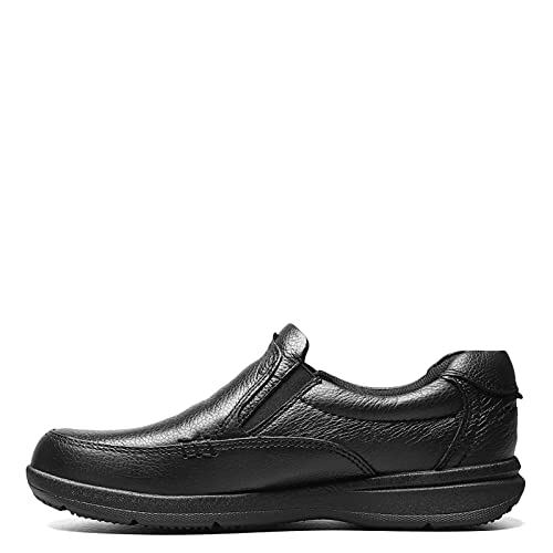 Nunn Bush Men's Cam Slip-on Lightweight Comfortable Sneaker, Black, 8.5 X-Wide