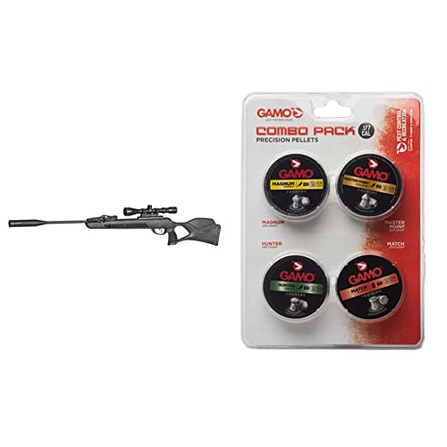 Gamo Swarm Magnum 10X GEN3i Inertia Fed .177 Caliber Break Barrel air Rifle. High Power 10-Shot Pellet air Gun. 1,650 fps Velocity. & 632092954 Air Rifle Pellets Combo Pack.177 Caliber, Quantity 1000