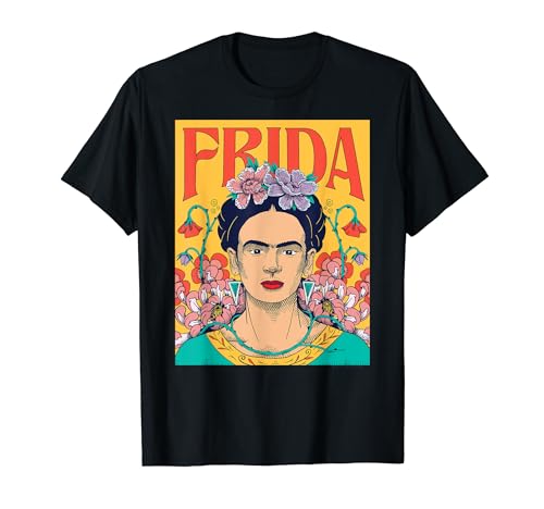 Frida Kahlo - Frida Floral Portrait T-Shirt