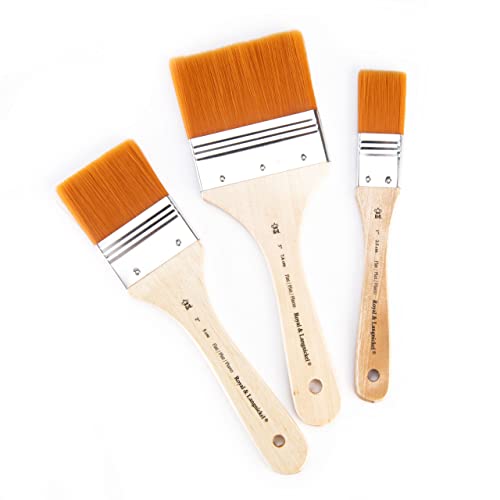 Royal & Langnickel - 3 Pack Golden Taklon Paint Brushes, Assorted Sizes