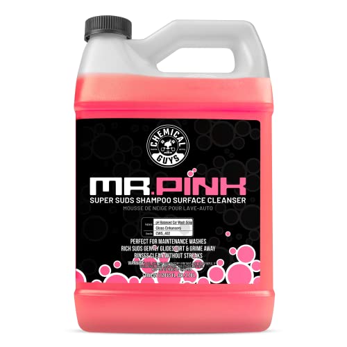 Chemical Guys CWS 402 Mr. Pink Foaming Car Wash Soap (Works with Foam Cannons, Foam Guns or Bucket Washes) Safe for Cars, Trucks, Motorcycles, RVs and More, 128 fl oz, Candy Scent