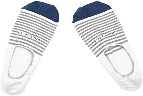 Marcoliani Stripe Invisible Touch Socks One Size White