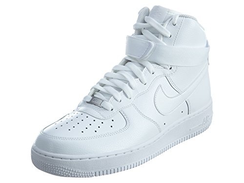 Nike Men's Air Force 1 High '07 Basketball Shoe, White/White, 9