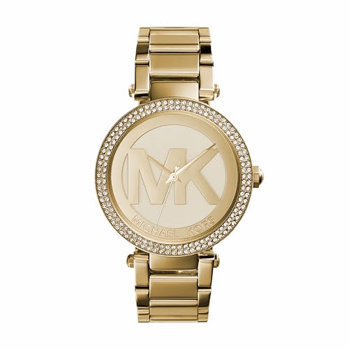 Michael Kors Parker Three-Hand Gold-Tone Stainless Steel Women's Watch (Model: MK5784)