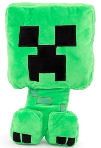 Jay Franco Minecraft Plush Stuffed Creeper Pillow Buddy - Super Soft Polyester Microfiber, Measures 16 inches x 8 inches