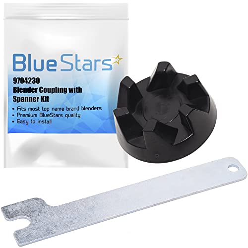 Ultra Durable 9704230 Blender Drive Coupler with Spanner Kit Replacement Parts by BlueStars Easy to Install Exact Fit for KitchenAid KSB5WH KSB5 KSB3 Blenders Replaces WP9704230VP WP9704230