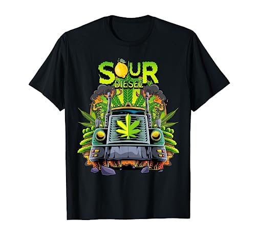 Weed Sour Diesel Strain Truck Cannabis Men Women Sour Diesel T-Shirt