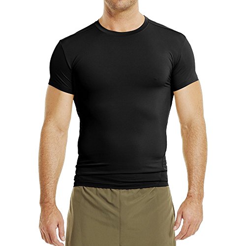 Under Armour Men's Tactical HeatGear Compression Short Sleeve T-Shirt LG Black