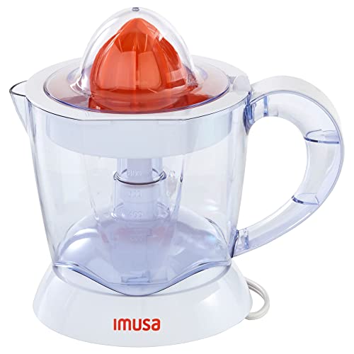 IMUSA GAU-80340US Electric Citrus Juicer 40-Watts, White, 34 oz