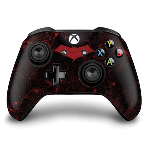 Head Case Designs Officially Licensed Batman DC Comics Red Hood Logos and Comic Book Vinyl Sticker Gaming Skin Decal Cover Compatible with Xbox One S/X Controller