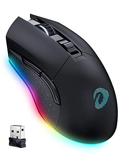 DAREU Wireless Wired Gaming Mouse Dual-Mode Rechargeable 7 Programmable Buttons,10K DPI,RGB and 7 Adjustable DPI Levels up to [150IPS] [1000Hz Polling Rate] for PC Notebook Mac
