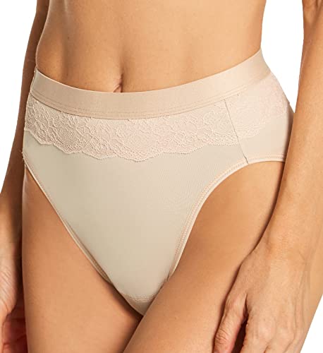 Bali Women's Beautifully Confident Light Leak & Period Protection Brief, Soft Taupe, 8