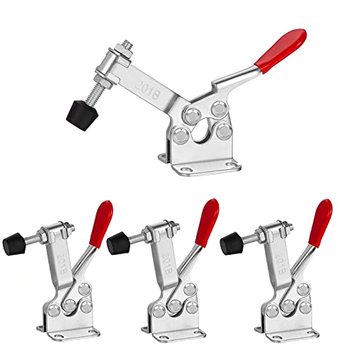 Accessbuy Toggle Clamp Hold Down Clamp 220Lbs Holding Capacity Antislip Horizontal Quick Release Toggle Clamp 4 Pack