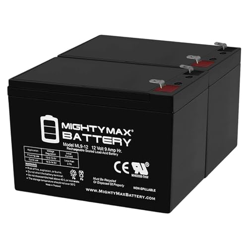 12V 9Ah SLA Battery Replacement for BB SH1228W - 2 Pack