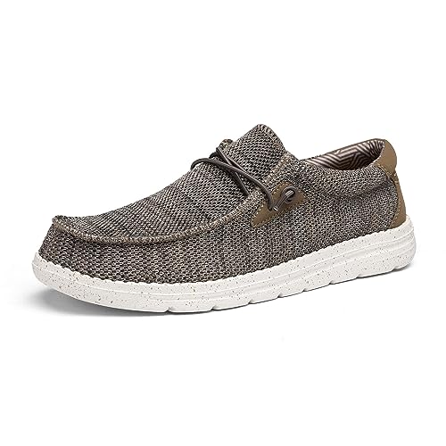 Bruno Marc Mens Slip-on Stretch Loafers Casual Shoes Lightweight Comfortable Boat Shoes, Brown - 11 (Breeze)