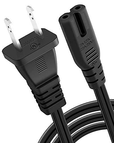 AC Power Cord for PS5 PS4 PS3 Playstation 4 Slim,Xbox One S/X,TV Power Cable for Samsung LG TCL Roku Toshiba LED LCD TV,HP