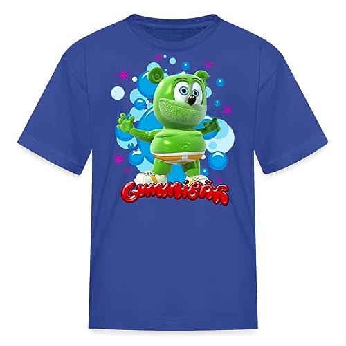 Spreadshirt Gummibär Gummy Bear Song Official License Kids' T-Shirt, L, Royal Blue