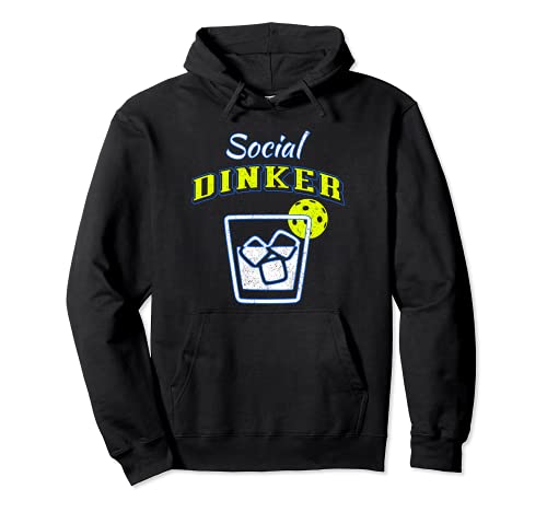 Funny Pickleball Lovers Social Dinker Sport Cocktail Art Pullover Hoodie