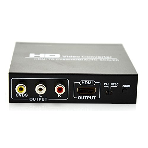 HDMI to CVBS AV/HDMI AUTO Scaler Support NTSC/ PAL HD Video Converter for TV,VHS, VCR,DVD recorders